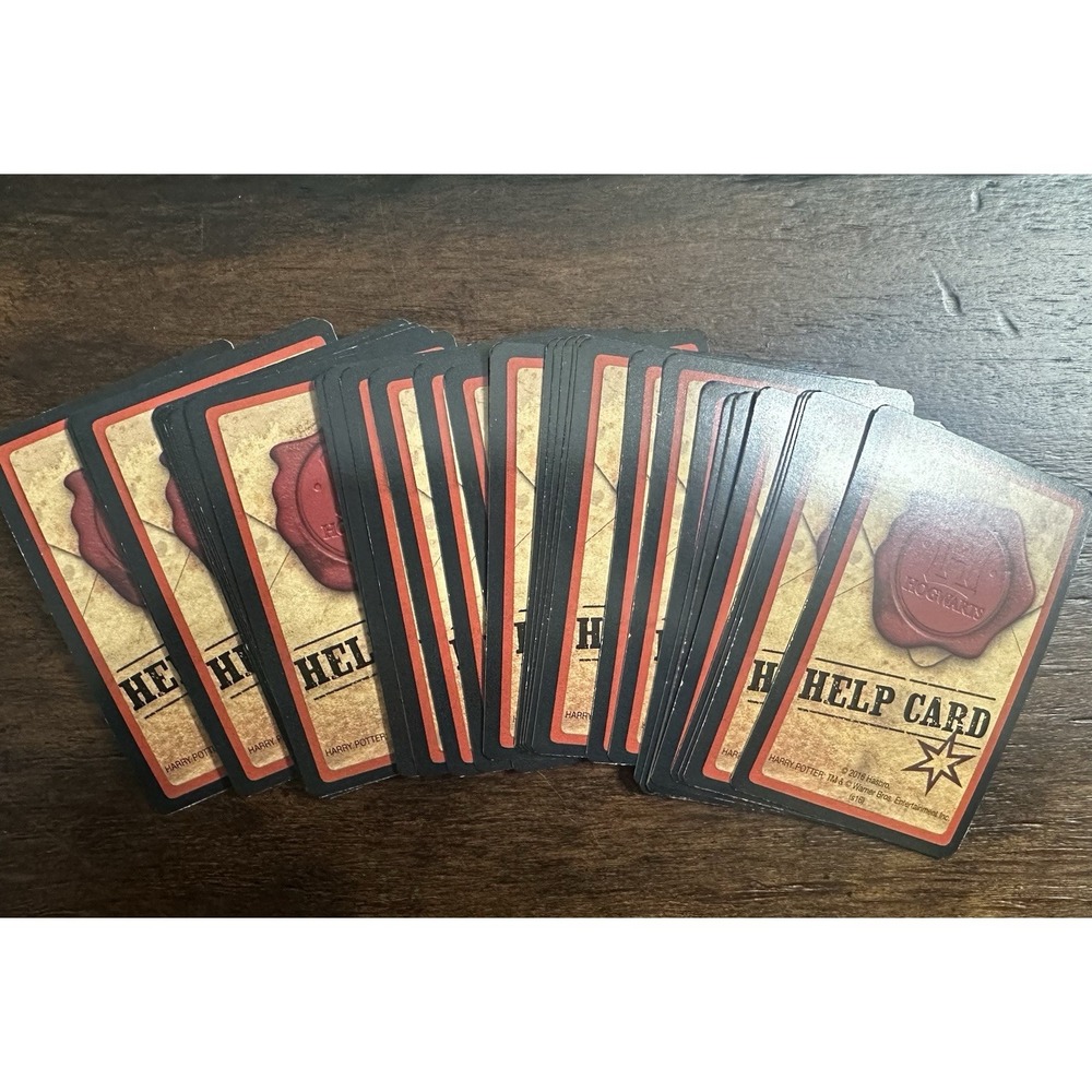 Clue Harry Potter Edition 33 Help‎ Cards Full Set 2016 Replacement Pieces Parts